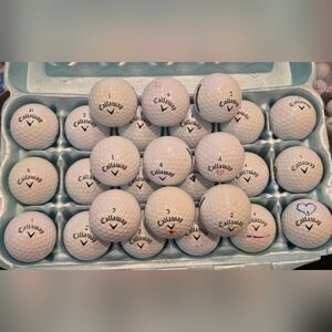 27 Callaway Supersoft white golf balls in 5A near mint playing condition